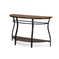 Baxton Studio YLX-2682-ST Newcastle Wood and Metal Console Table